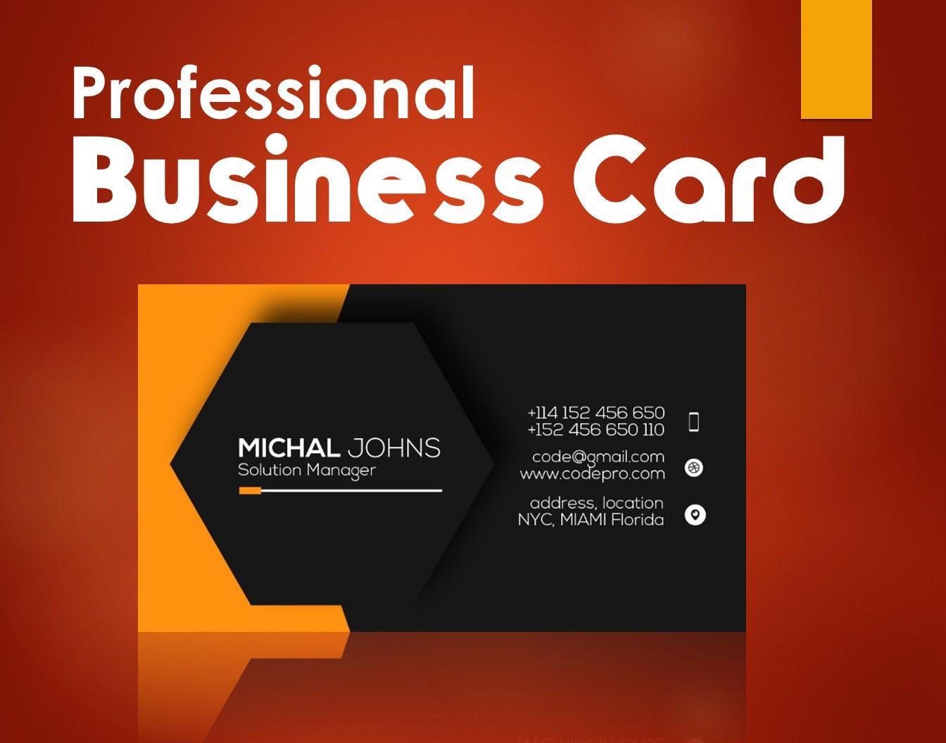 I will create professional business card design for y...