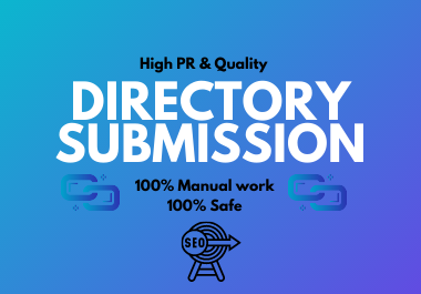 I will do 100 directory submission for given websites...