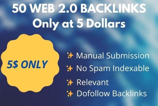 I will create google high PA and DA web 2.0 backlinks