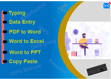I will manual data entry typing work, convert PDF to...