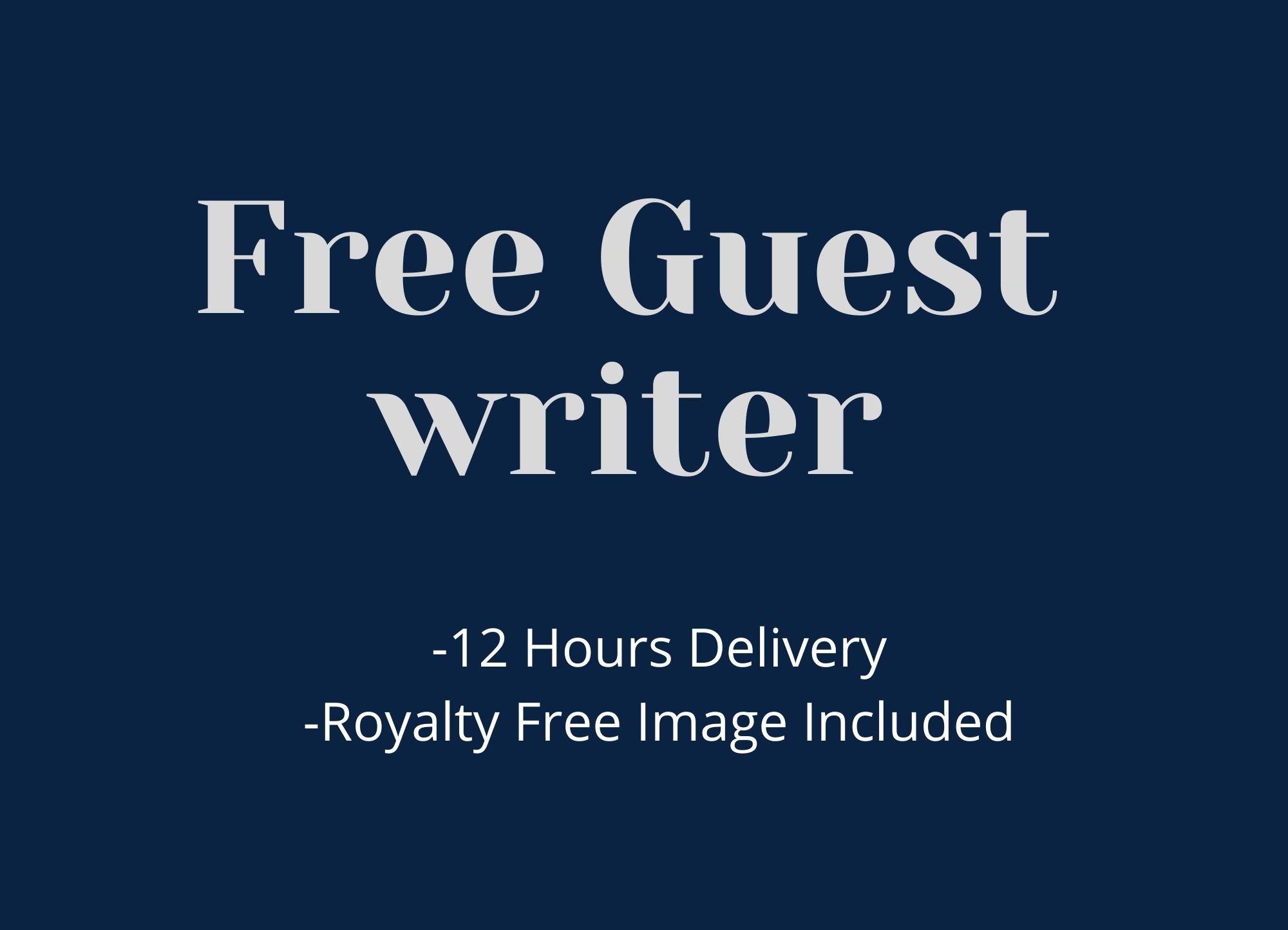 I will be publishing a Free guest post with Medium &a...