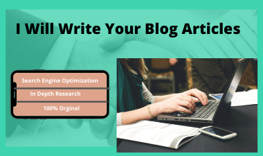 I will write SEO optimized quality content for you