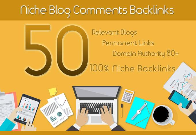 I will create 50 niche blog comments backlinks on hig...