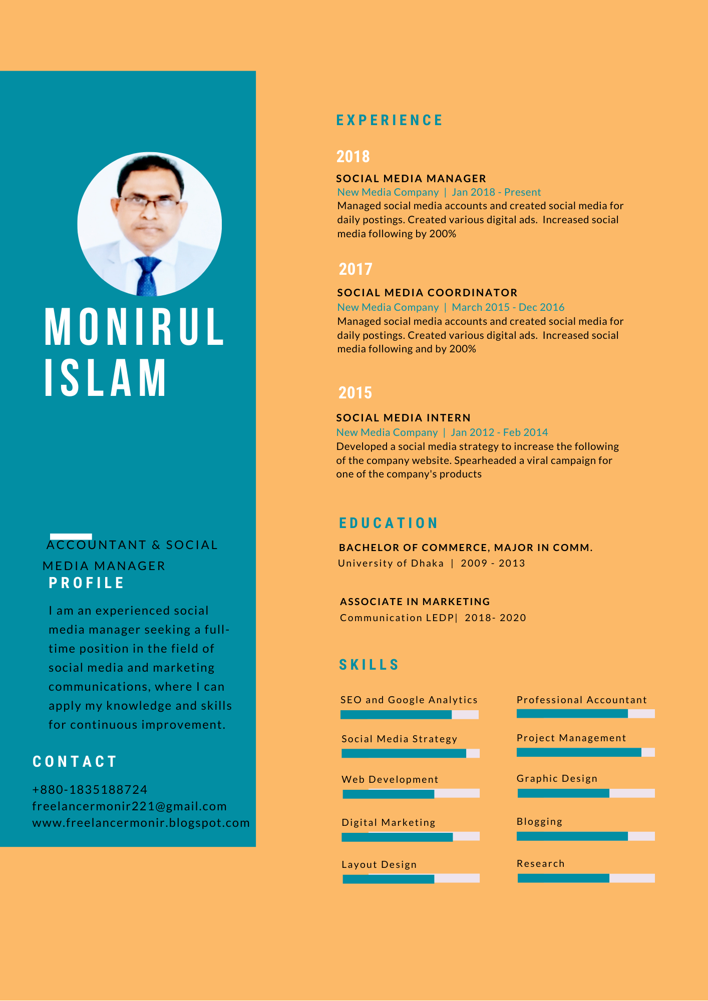 I will create and design a professional CV, Resume f...