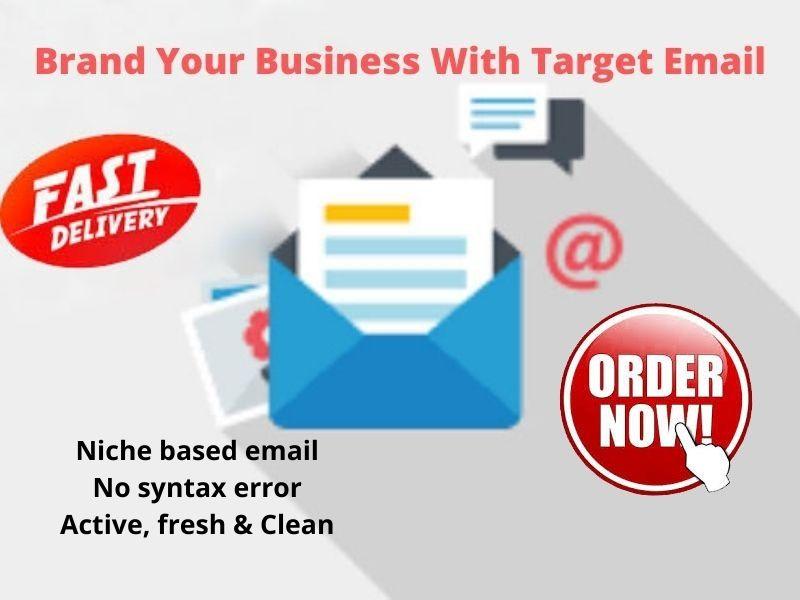 I will make email list on targeted niche or country f...