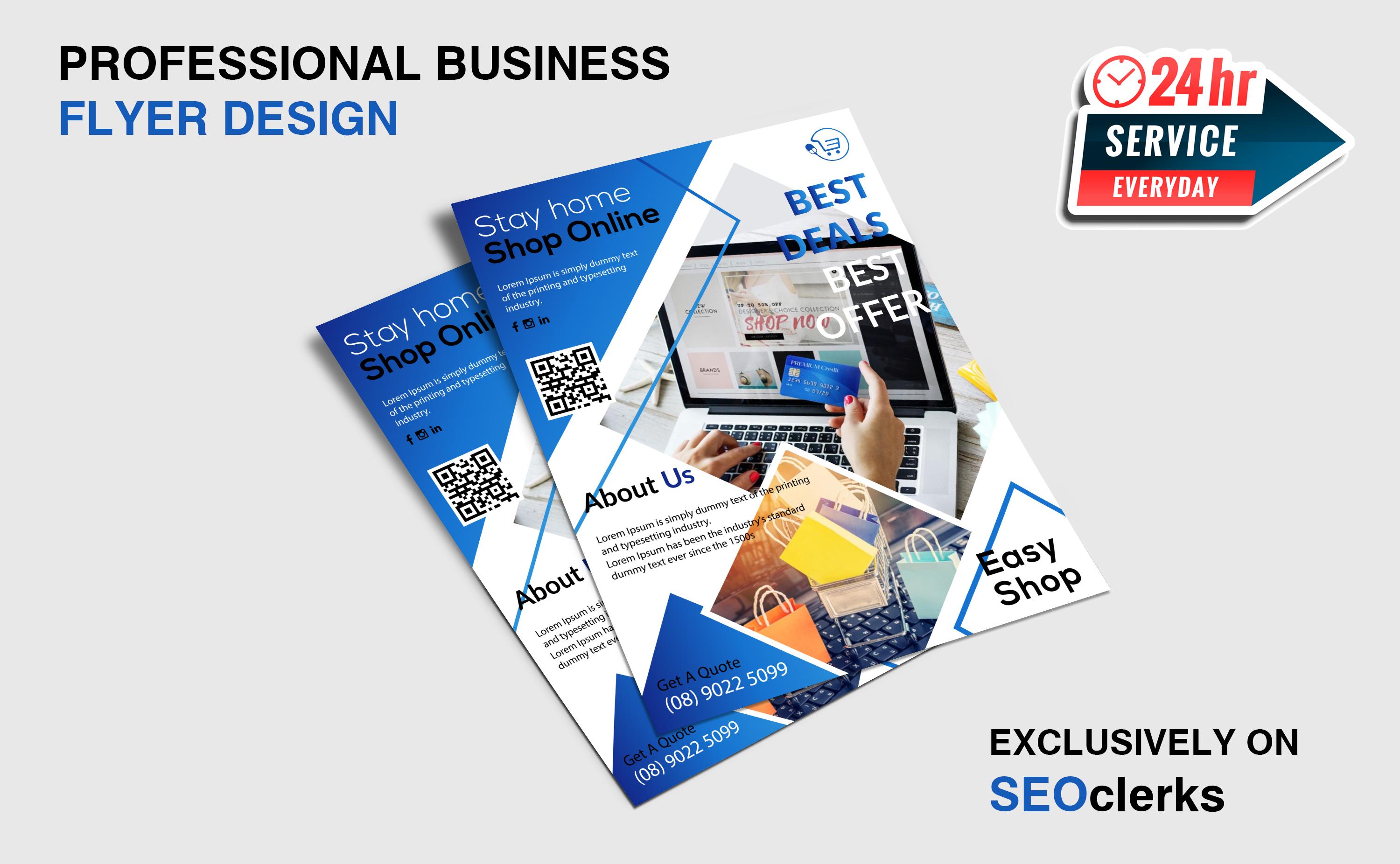 I will do professional, corporate business flyer des...