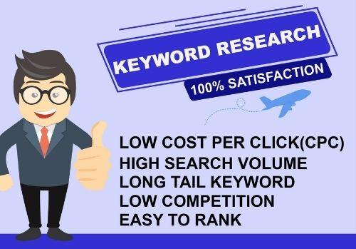 I will do best Keyword Research and Competitor Analys...