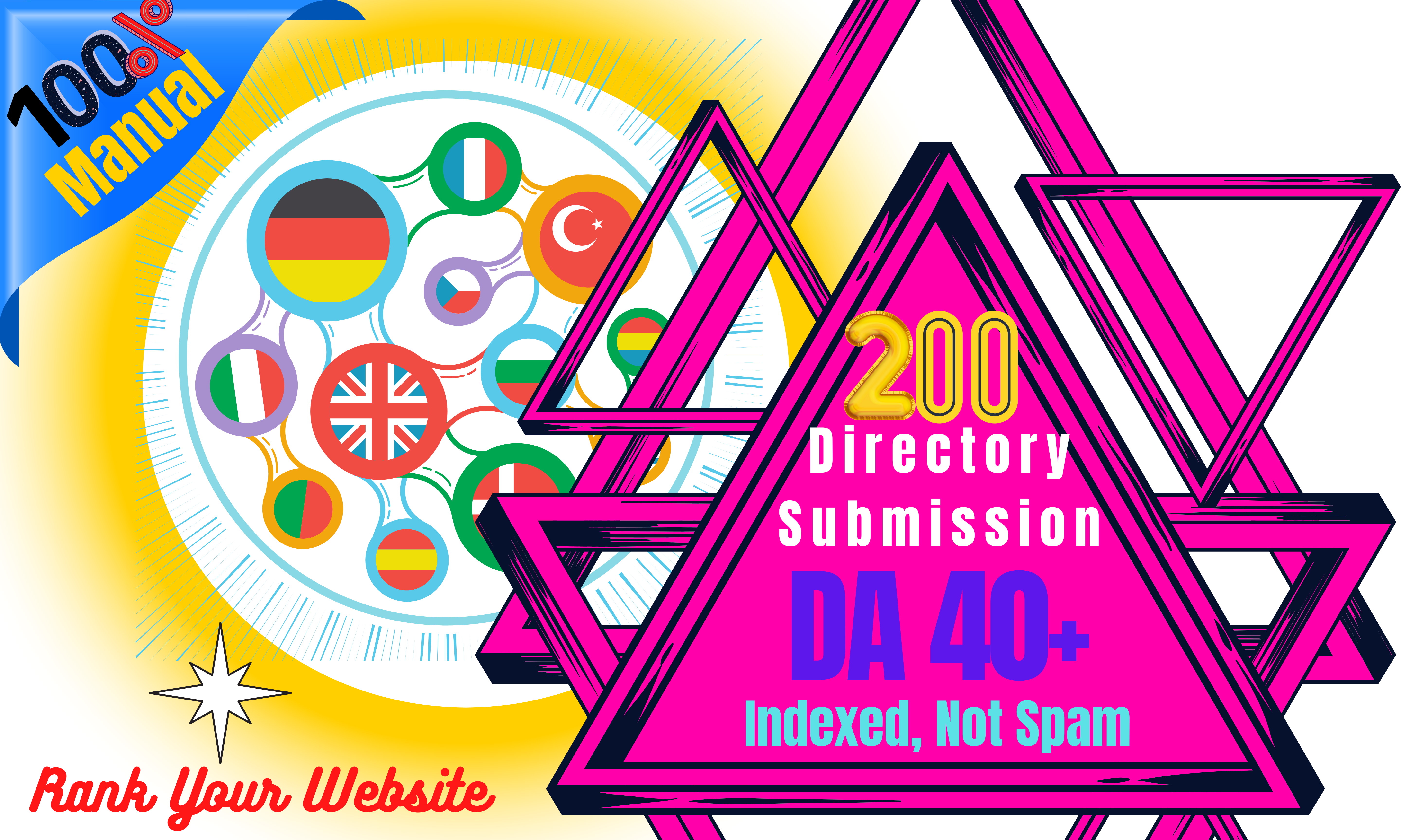 I will do 200 manual directory submission service hig...