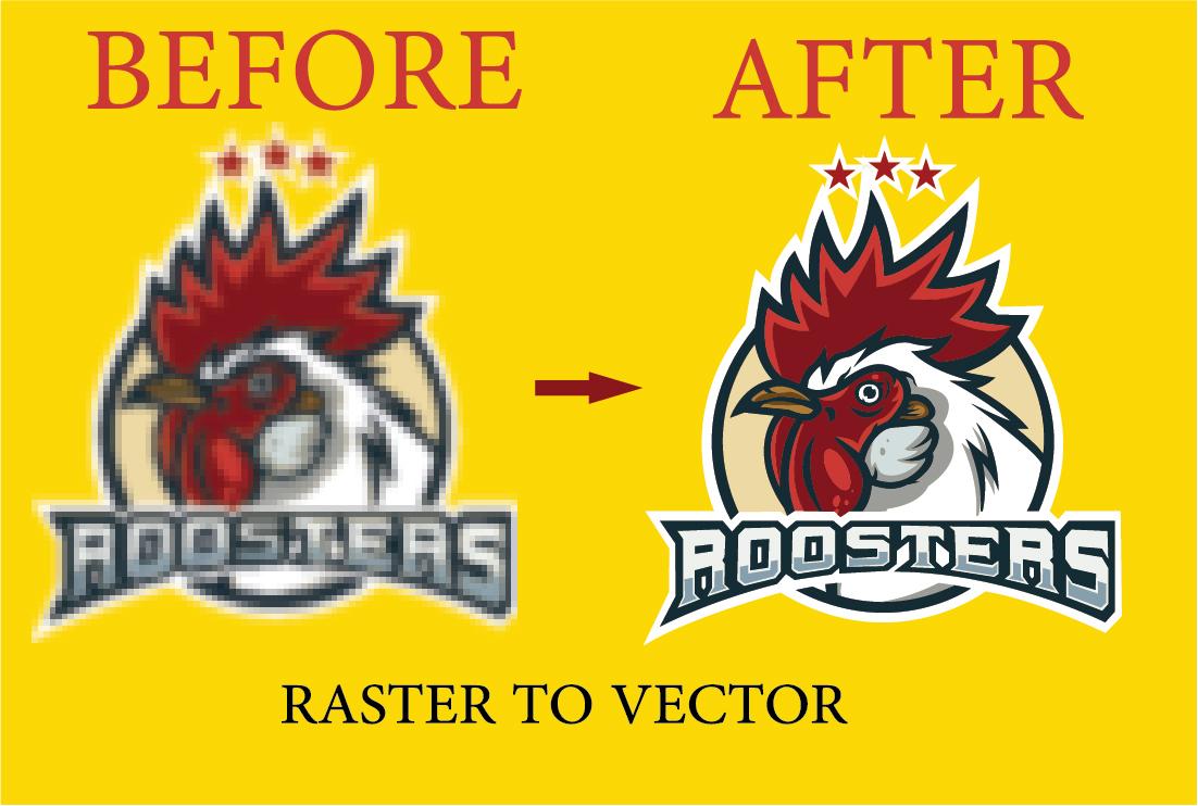 I will do vector tracing of logo using Adobe Illustra...