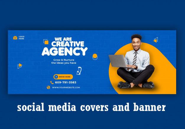 I will design social media cover, post, ads and banne...
