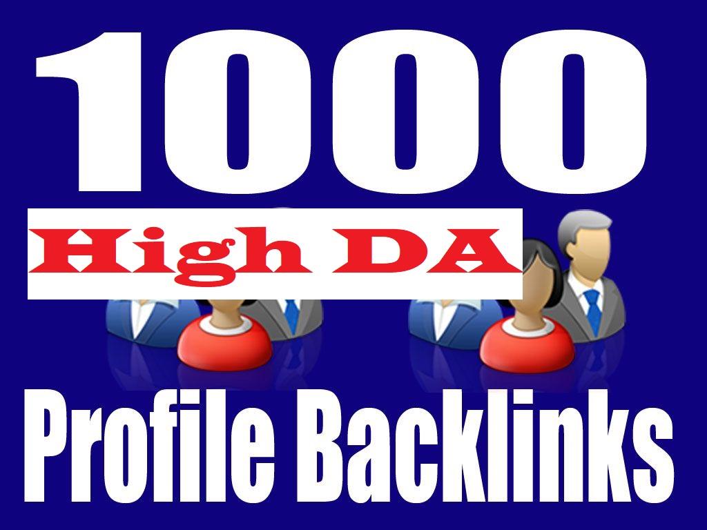I Will Do 1000+ HQ With High DA Profile Backlinks On ...