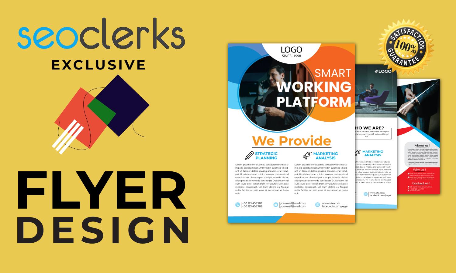 I will design flyers and business cards for your comp...