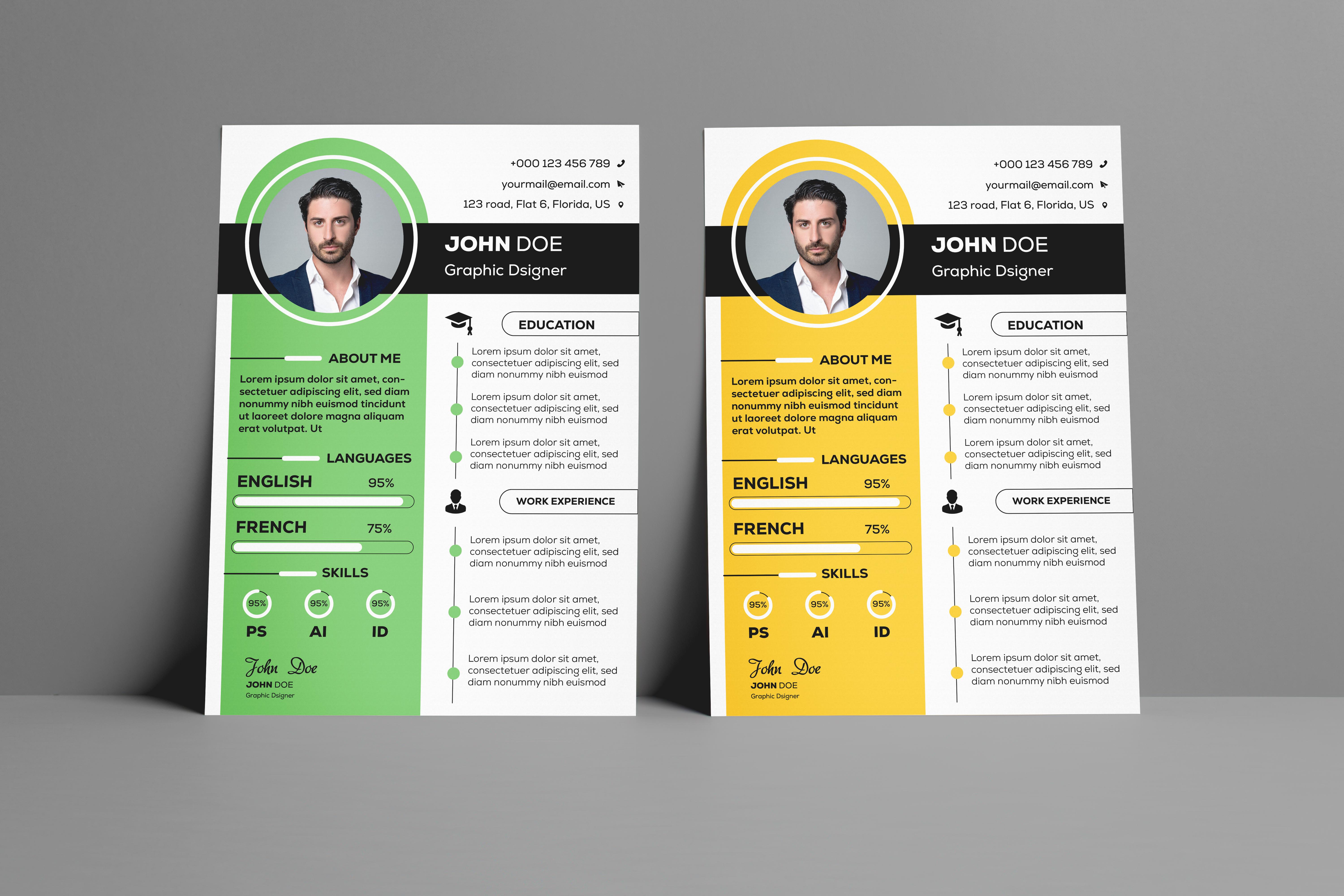I will Design professional corporate resume for you