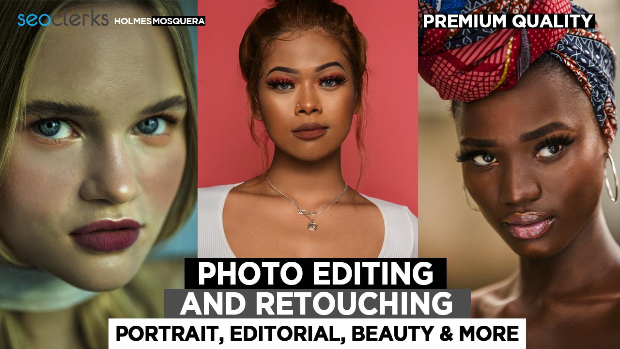 Retouch photo and edit professional image in one day
