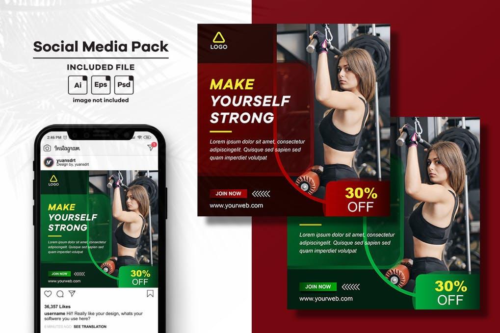 I will design Social Media Post or Web Site Banner De...