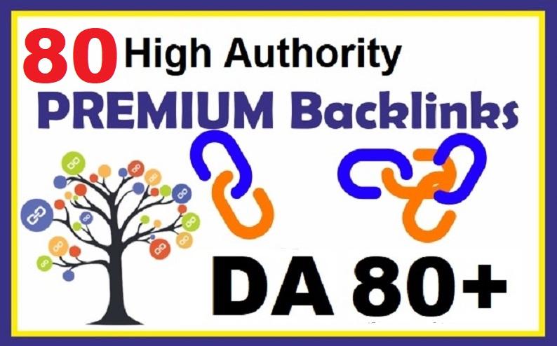 Manually Create 79 High Authority DA80+ Backlinks Boo...