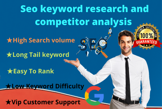 Do best seo keyword research and niche research compe...