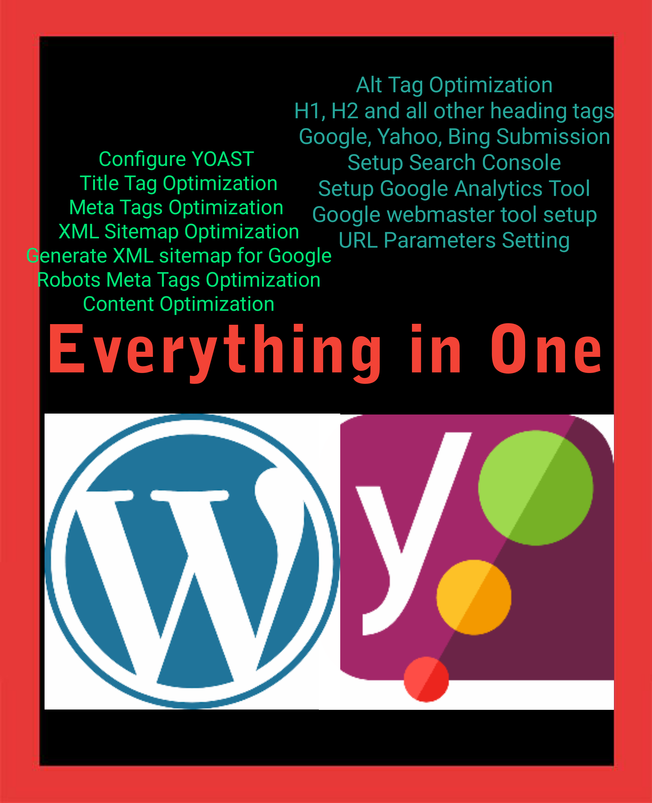 install and setup wordpress yoast SEO and do onpage o...