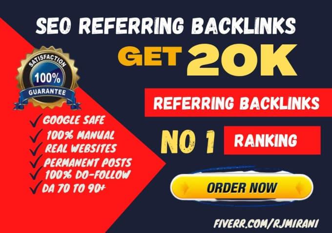 I will provide referring domain backlinks for seo ran...