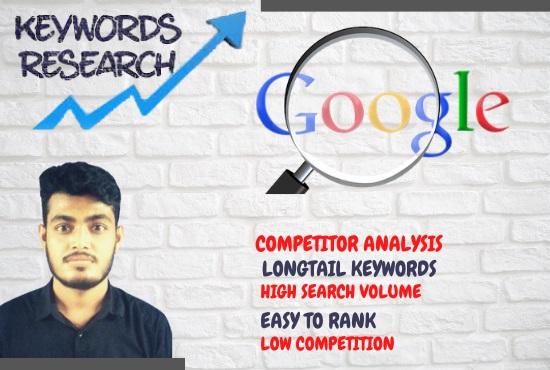 I will provide 400 Unique SEO keyword research and co...