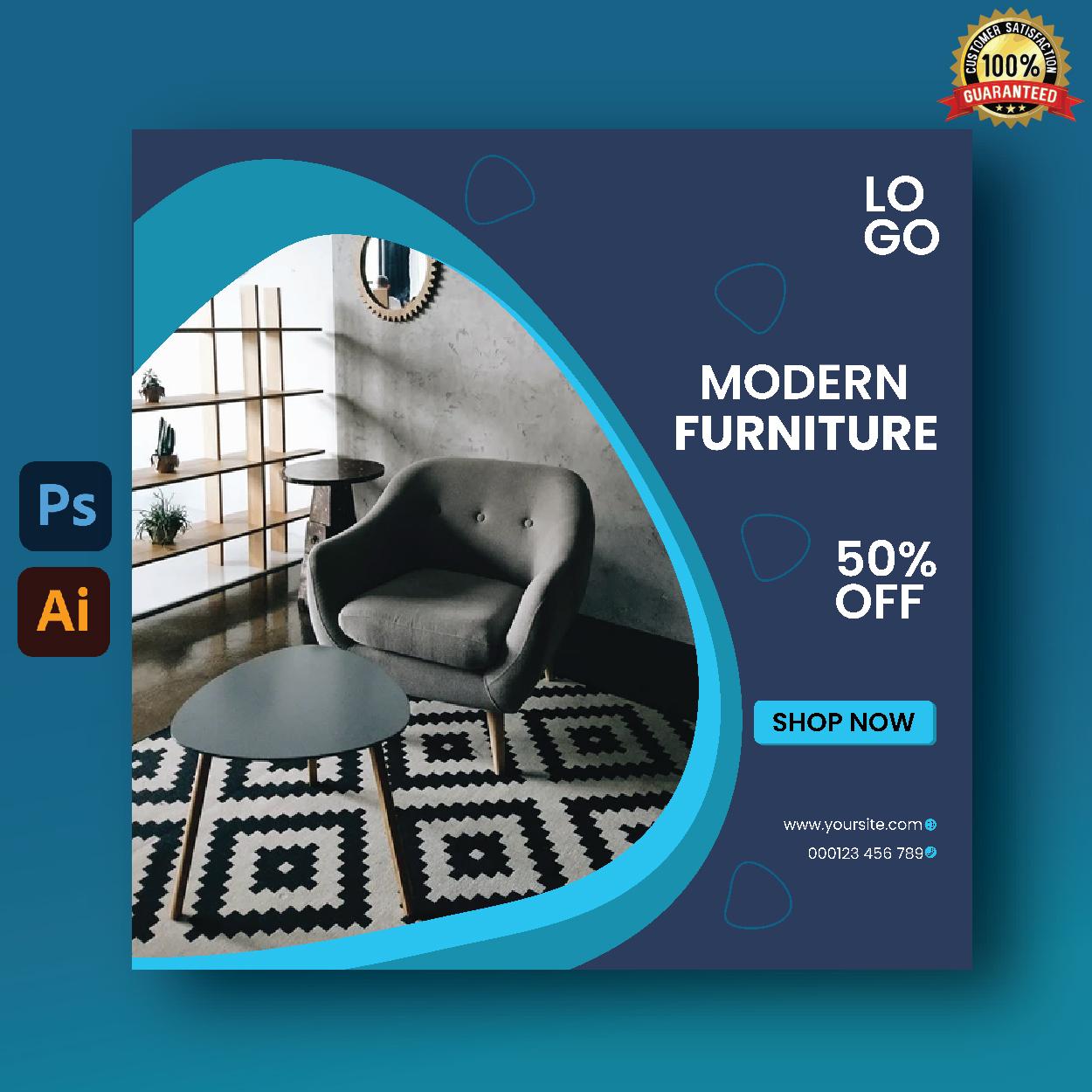 I will design cool social media post, stories, bann...