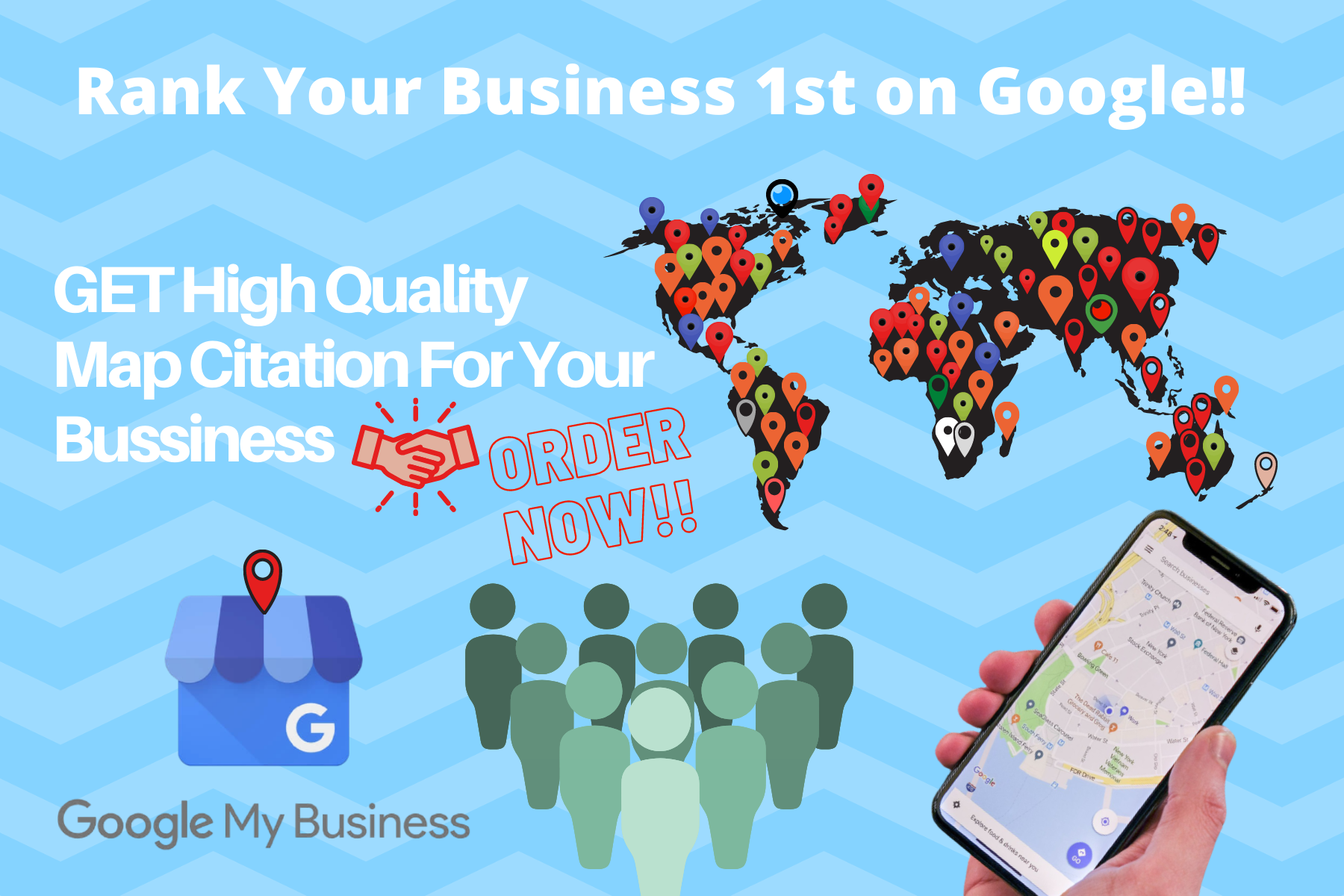 I will create 2000+ google maps citations for GMB and...