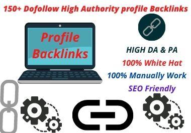 I Will Create 150+ High Authority Profile Backlinks