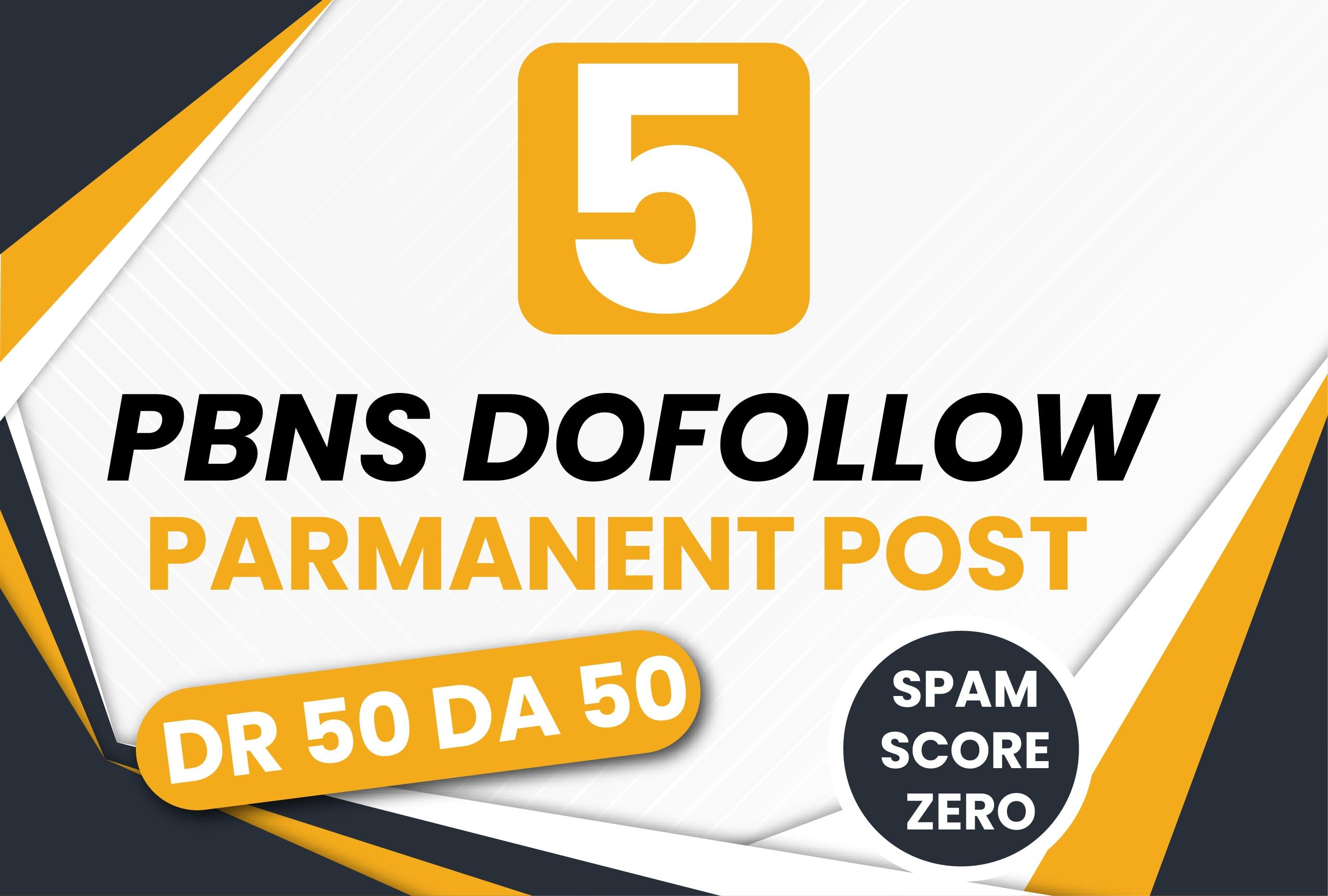 5 Manual High DR 50 DA 50 Plus Homepage PBNS Backlink...