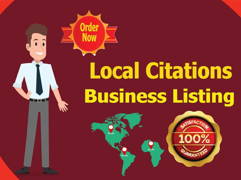 I will create 30 local business citations for USA, UK...