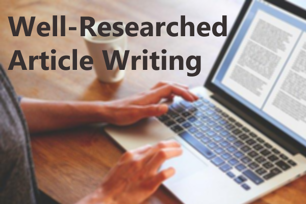 i will write 1000 words well researched article