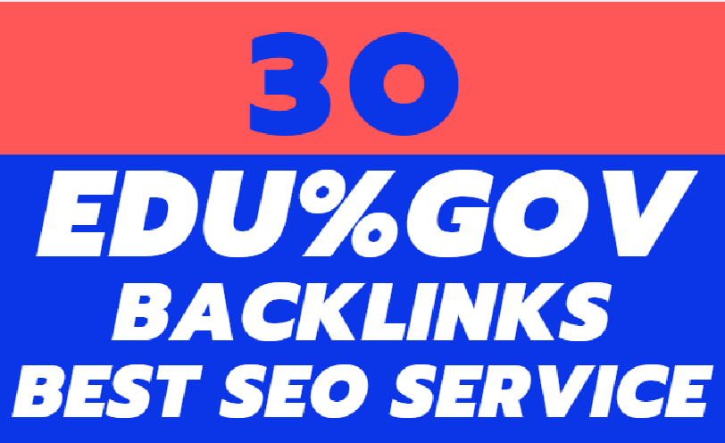 I will your website URL on 30 pr9, edu, gov backlin...