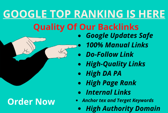 I will do white hat SEO backlinks in google top ranki...