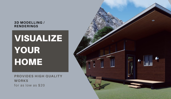 make a 3d model and render it professionally