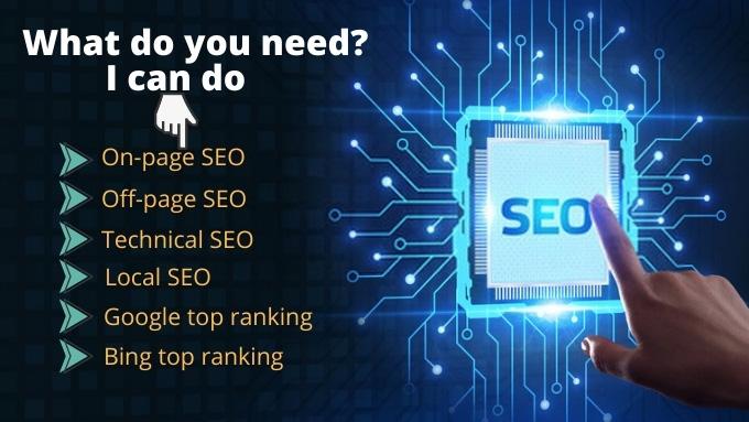 We will do SEO for Google top ranking for your websit...
