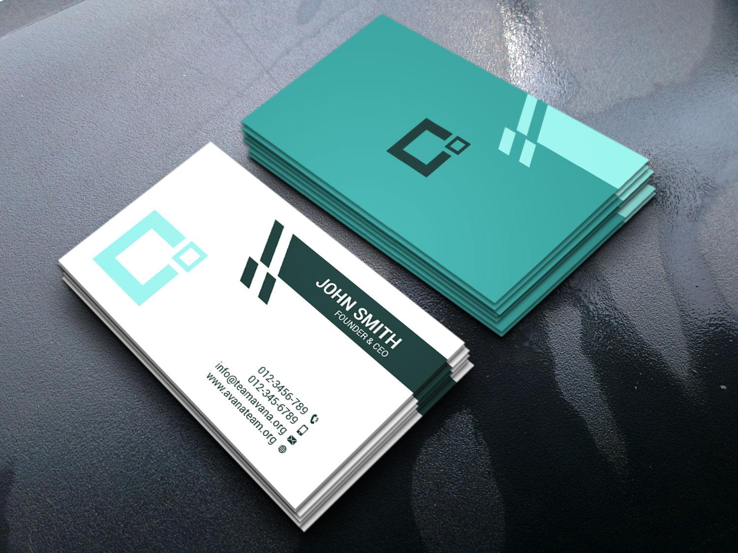 I will design Minimal and Clean Business Card with Pr...