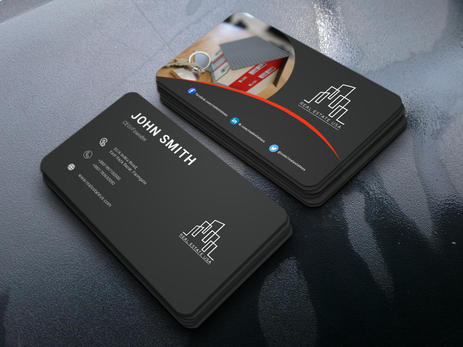 I will design a new visiting card design with printab...