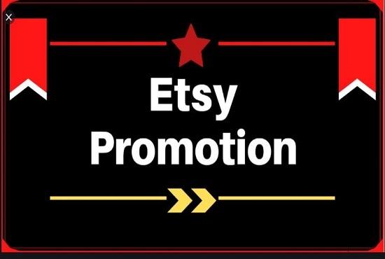 I will do etsy promotion marketing SEO etsy tags list...