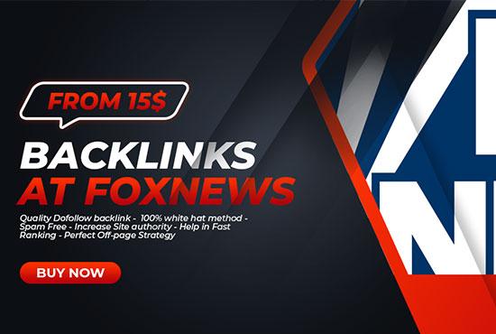 DoFollow Backlink from foxnews. com