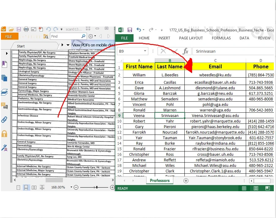 I will convert PDF to excel experience of 5 years