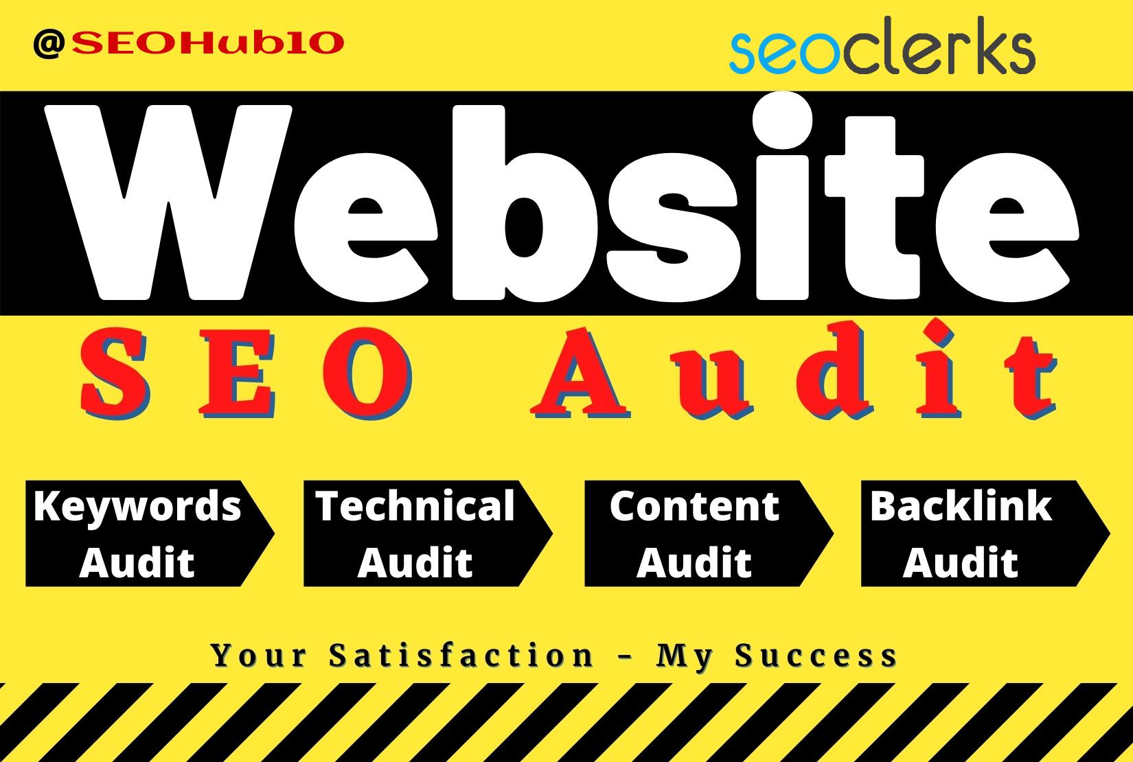 I will do complete website seo audit and provide an e...