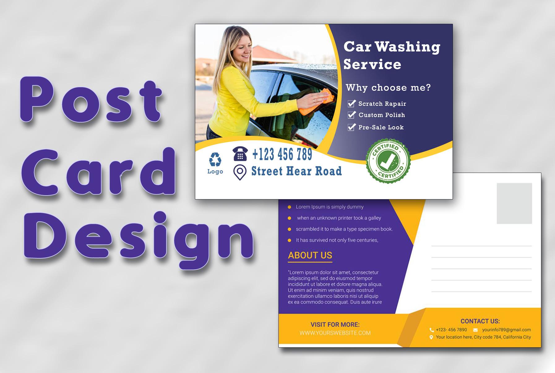 I will do design amazing postcard