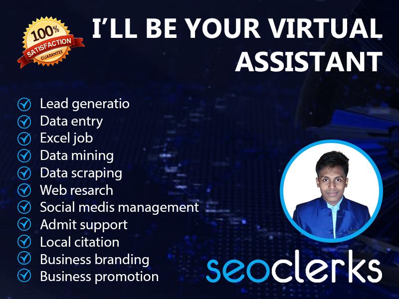 I'll be your Virtual Assistant. I'll do any kinds of ...