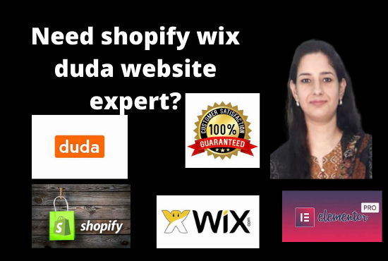 I will design or redesign Shopify Wix Elementor Pro D...