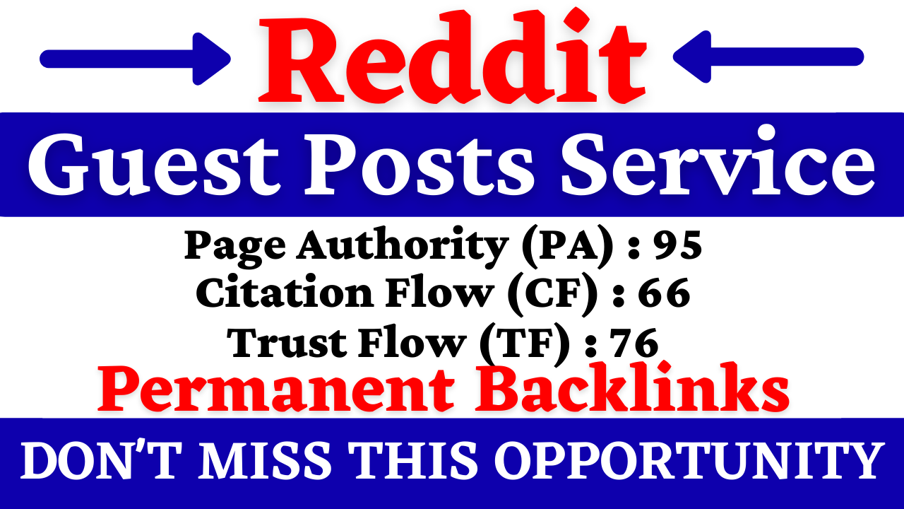 I will write and Publish Guest Posts on Reddit With 9...