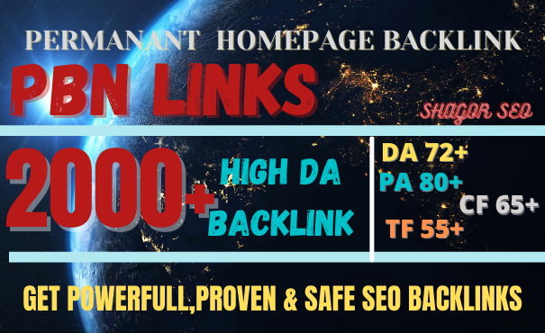 Buy extream 2000+ web 2.0 pbn backlink with High DA/P...