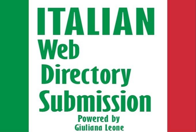 I will do manually 52 italian high PR web directory s...