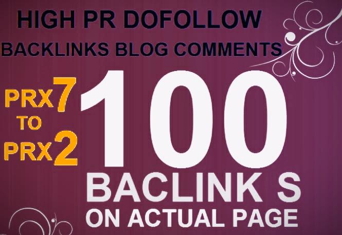 Create 100+ DOFOLLOW High PR2-PR7+ or DA 50+ Highly A...