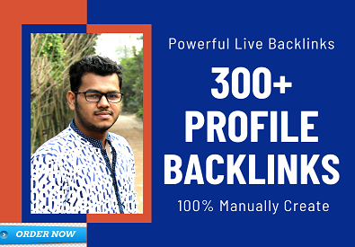 I will do 300 high authority profile backlinks manual...