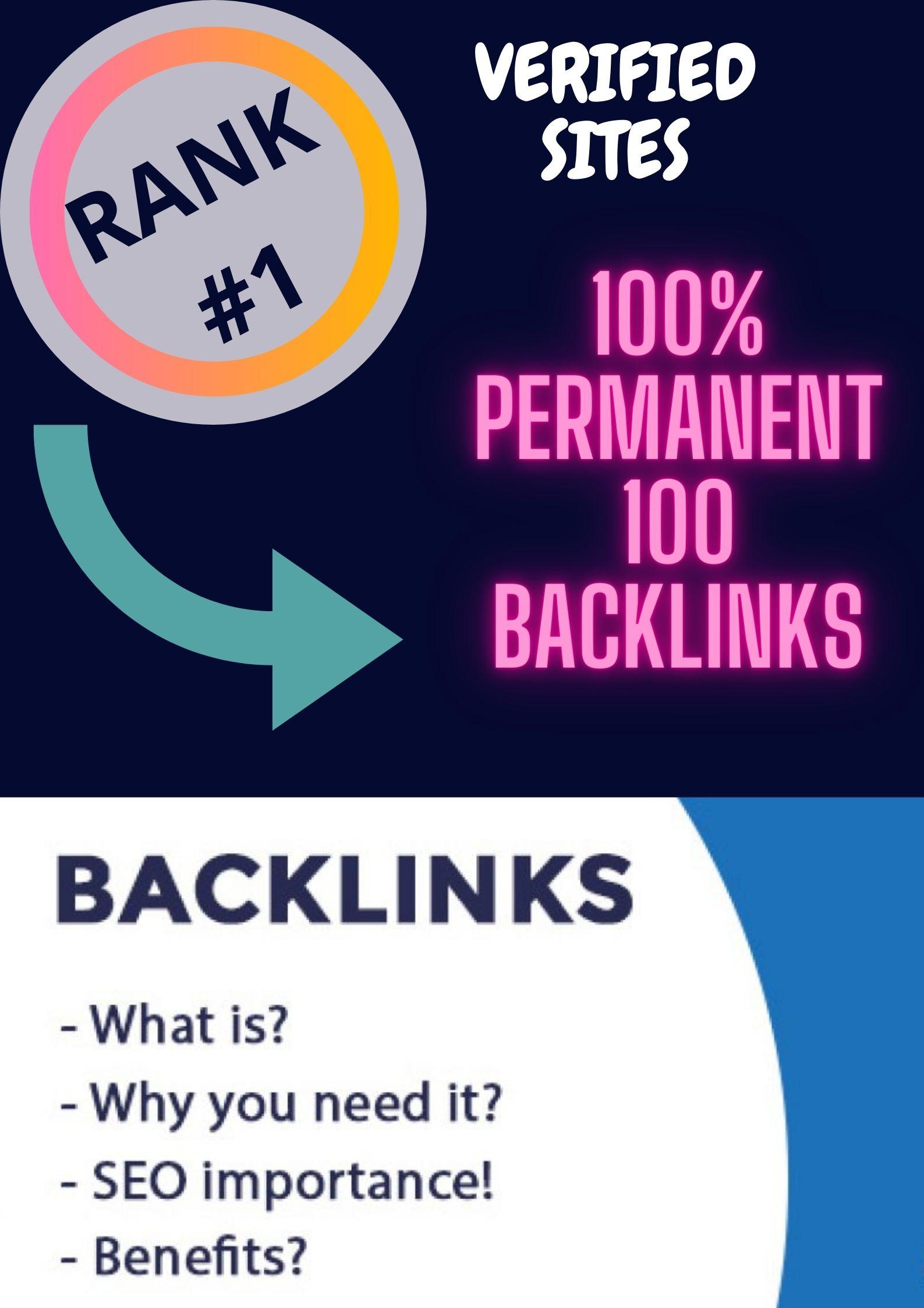 I will create 100 DA PA Dofollow Backlinks