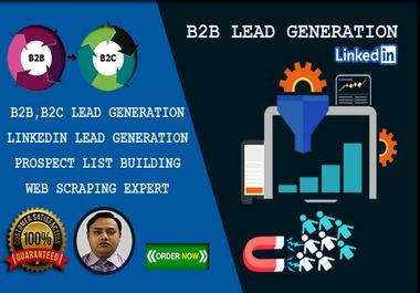 I will do B2B Lead Generation and Prospect List Build...